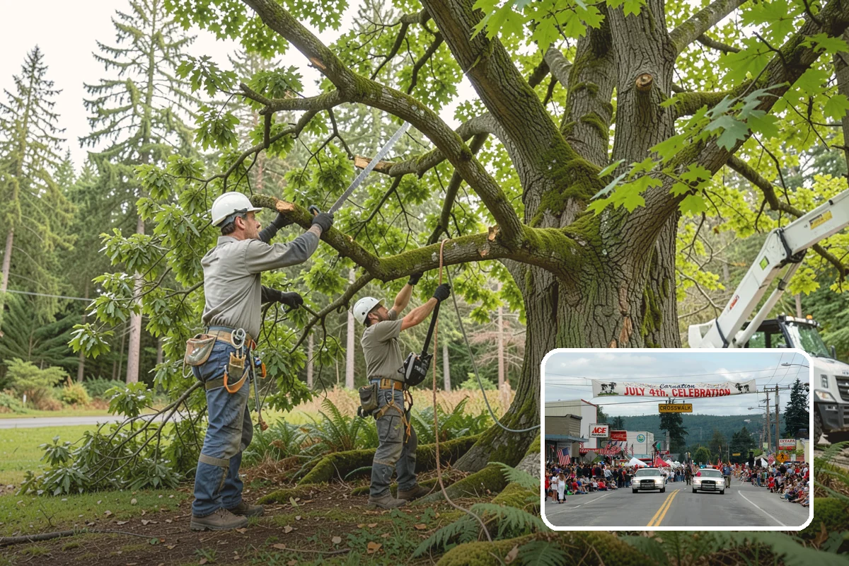 Fence line clearing in Carnation, King County, WA - Improves access and usability of a site