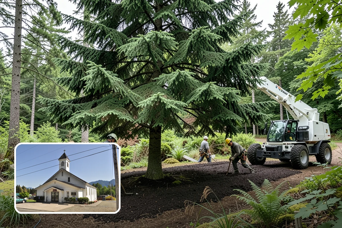 Fence line clearing in Concrete, Skagit County, WA - Improves access and usability of a site