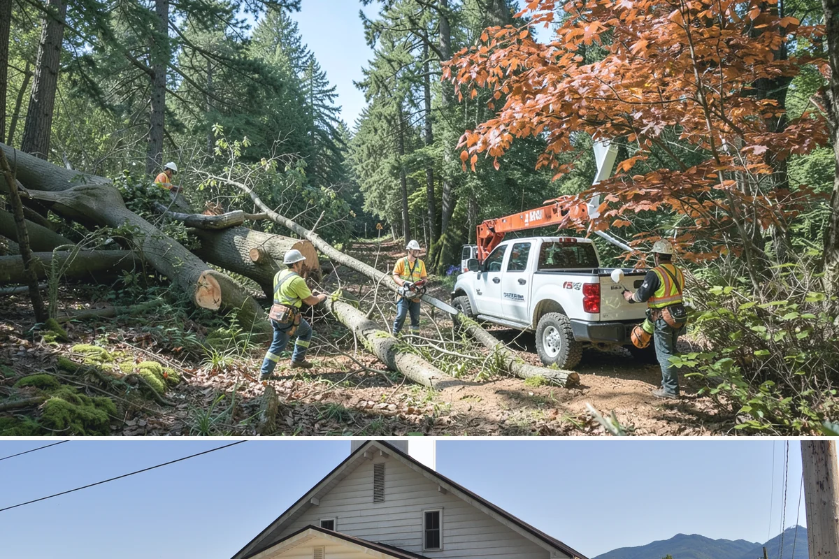 Fence line clearing in Concrete, Skagit County, WA - Work can be performed year-round in the Puget Sound climate but must account for wet or muddy conditions that may complicate...
