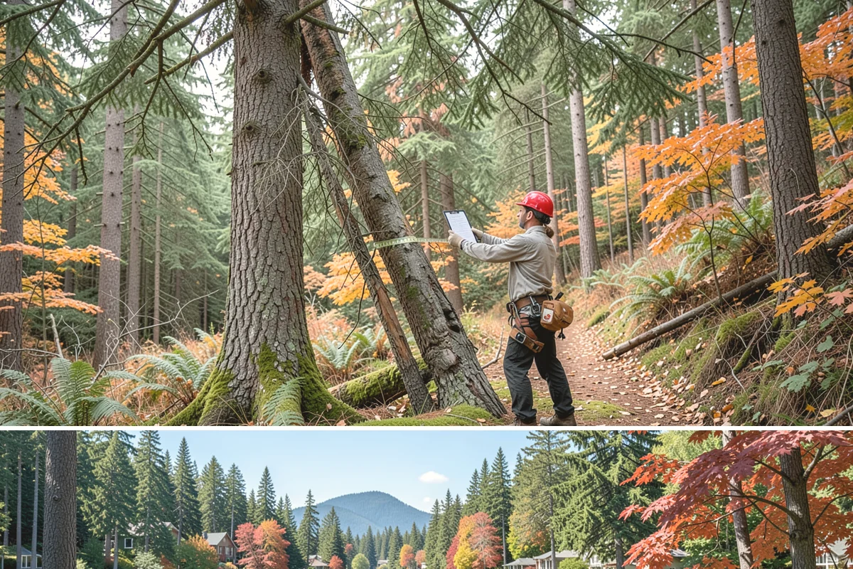 Fence line clearing in Covington, King County, WA - Work can be performed year-round in the Puget Sound climate but must account for wet or muddy conditions that may complicate...