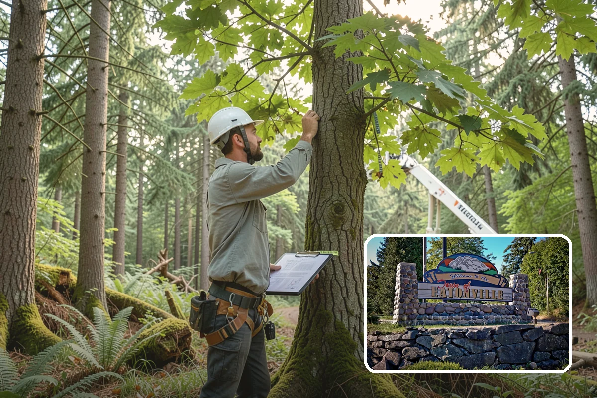Fence line clearing in Eatonville, Pierce County, WA - Improves access and usability of a site