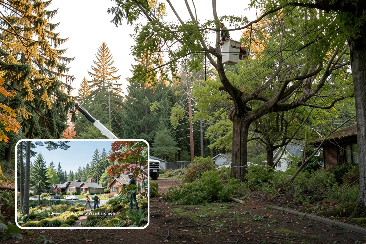 Fence line clearing in Edgewood, Pierce County, WA - Improves access and usability of a site