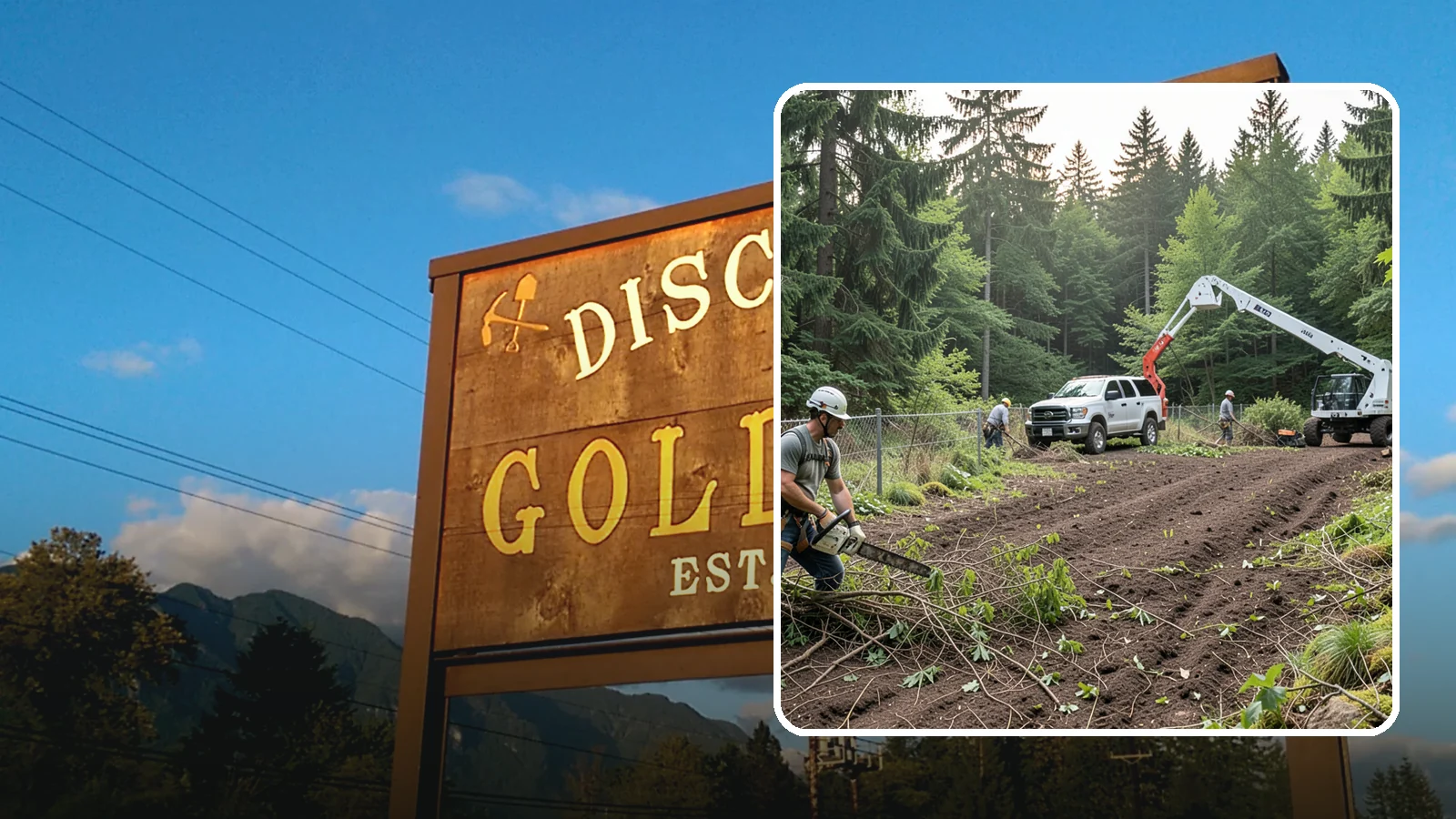 Fence line clearing in Gold Bar, Snohomish County, WA - The clearing of vegetation along fence lines.