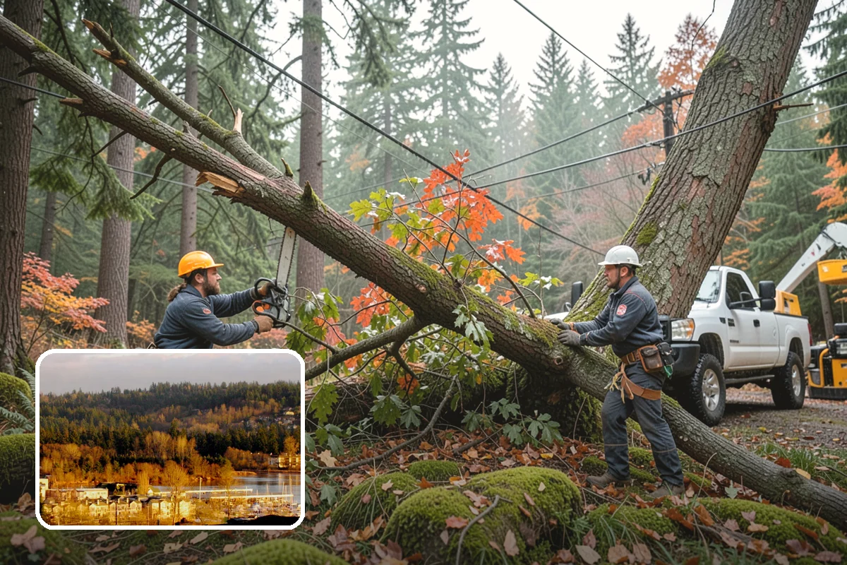 Fence line clearing in Kenmore, King County, WA - Improves access and usability of a site