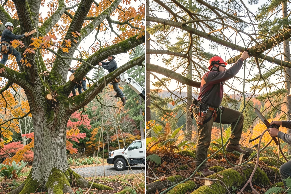 Fence line clearing in Lake Stevens, Snohomish County, WA - Assess the site and mark features to protect
