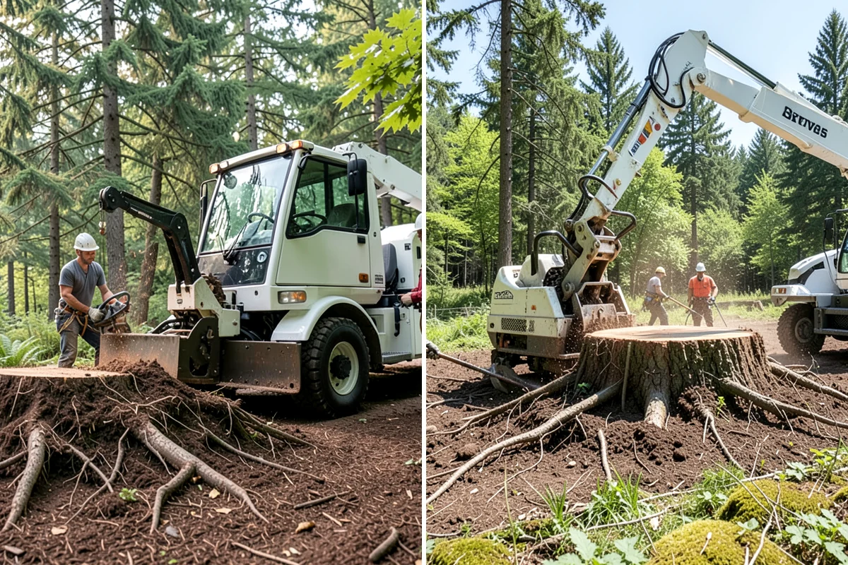 Fence line clearing in Lakewood, Pierce County, WA - Assess the site and mark features to protect