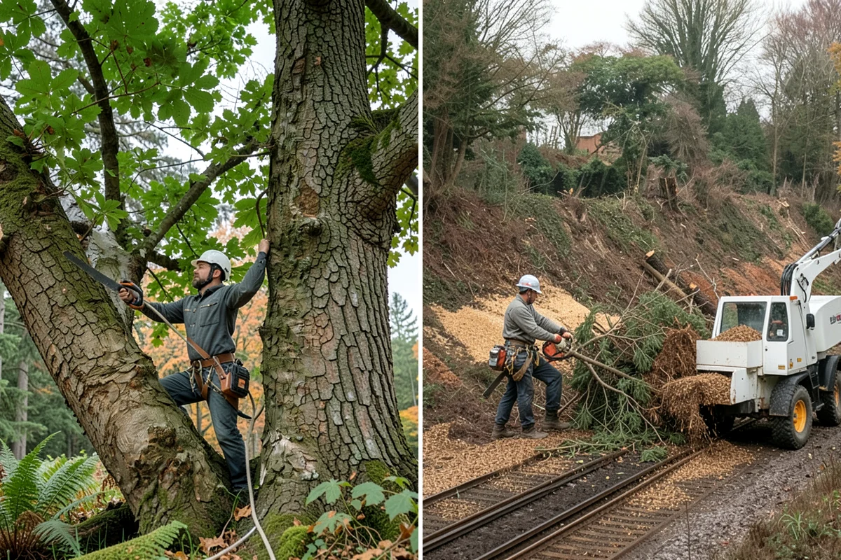 Fence line clearing in Lyman, Skagit County, WA - Assess the site and mark features to protect