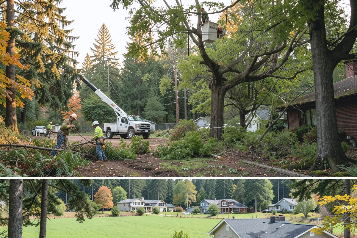 Fence line clearing in Lyman, Skagit County, WA - Work can be performed year-round in the Puget Sound climate but must account for wet or muddy conditions that may complicate...