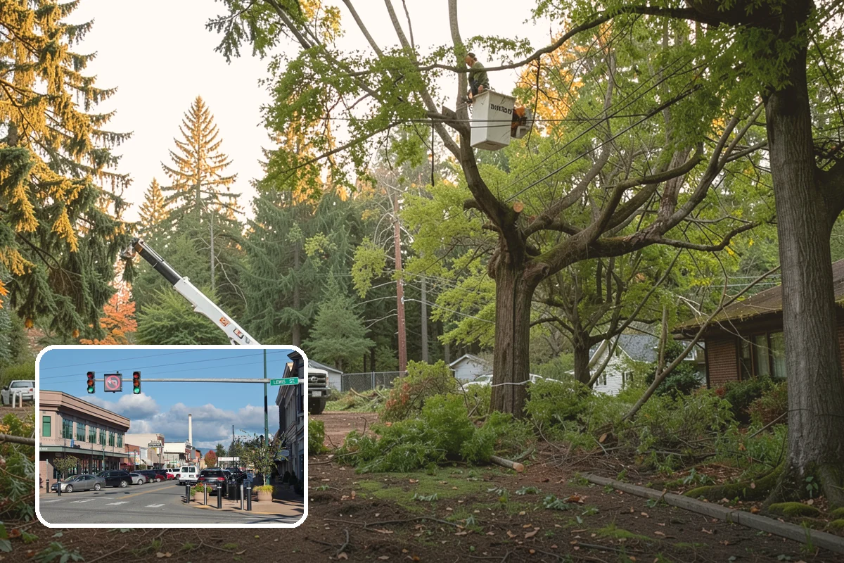Fence line clearing in Monroe, Snohomish County, WA - Improves access and usability of a site