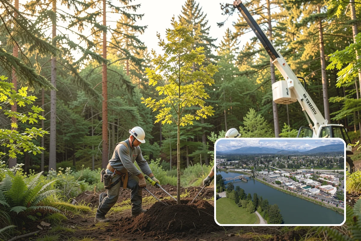 Fence line clearing in Mount Vernon, Skagit County, WA - Improves access and usability of a site