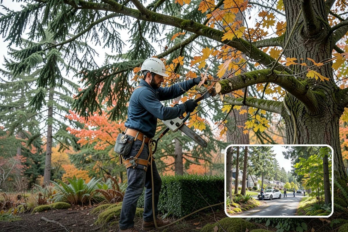 Fence line clearing in Normandy Park, King County, WA - Improves access and usability of a site