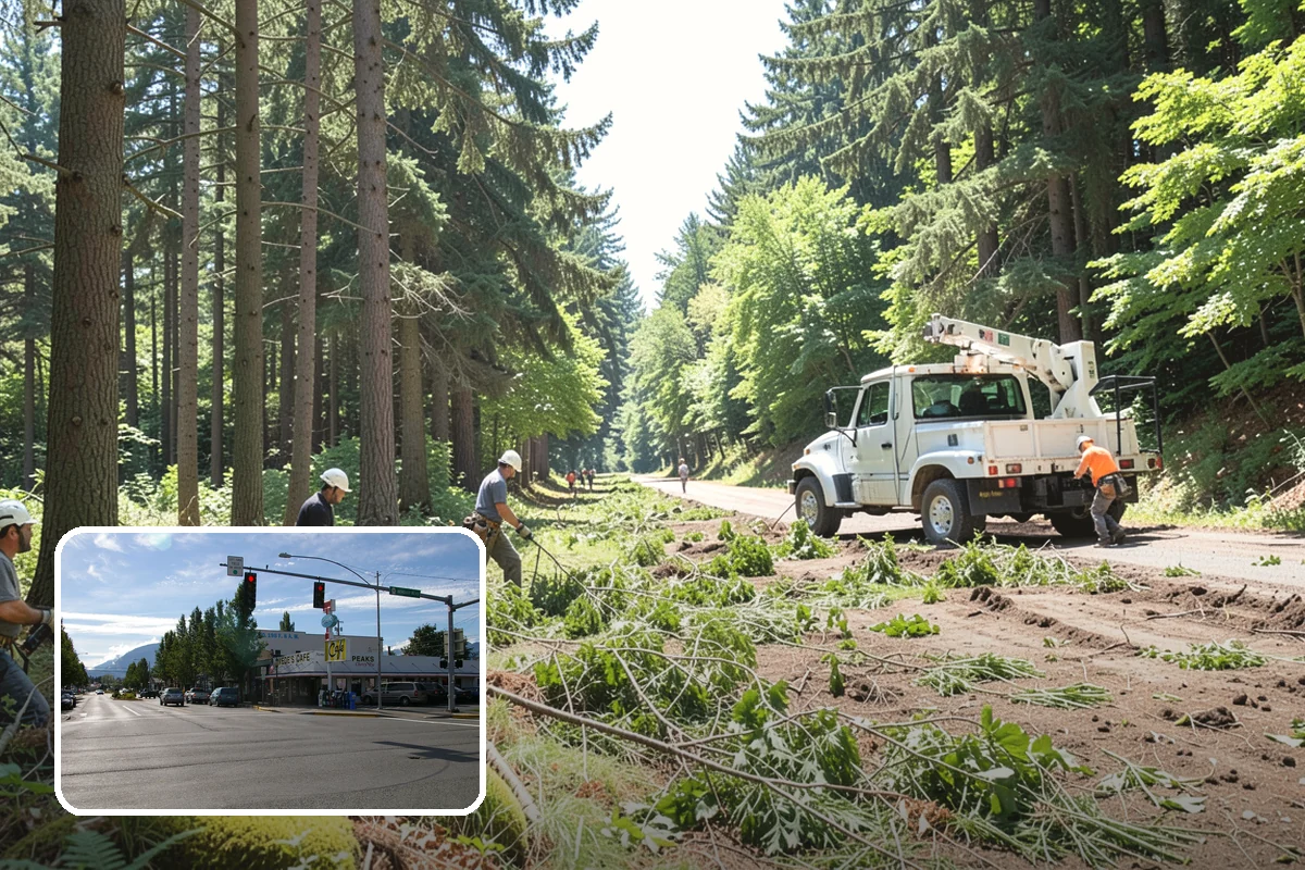 Fence line clearing in North Bend, King County, WA - Improves access and usability of a site