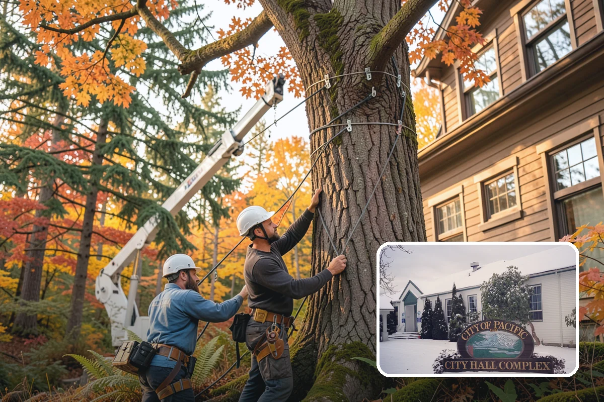 Fence line clearing in Pacific, King County, WA - Improves access and usability of a site