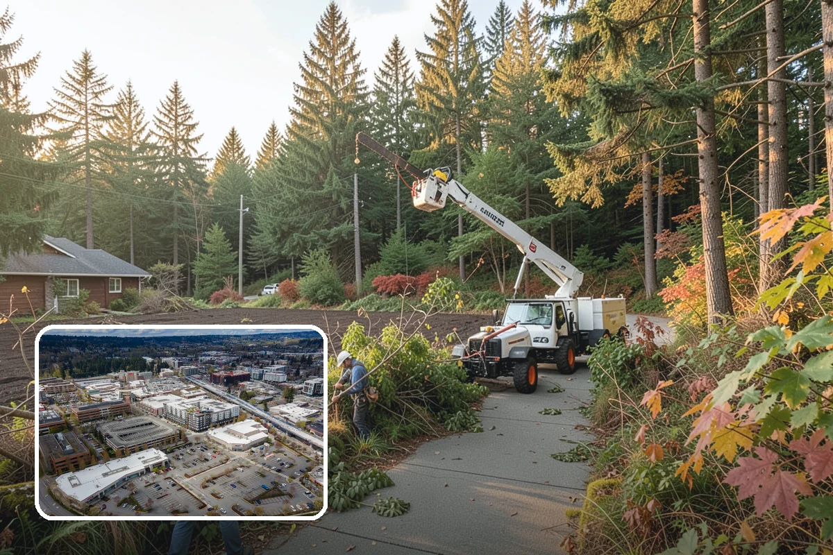 Fence line clearing in Redmond, King County, WA - Improves access and usability of a site