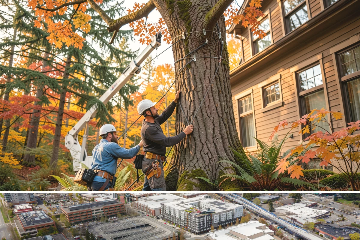 Fence line clearing in Redmond, King County, WA - Work can be performed year-round in the Puget Sound climate but must account for wet or muddy conditions that may complicate...