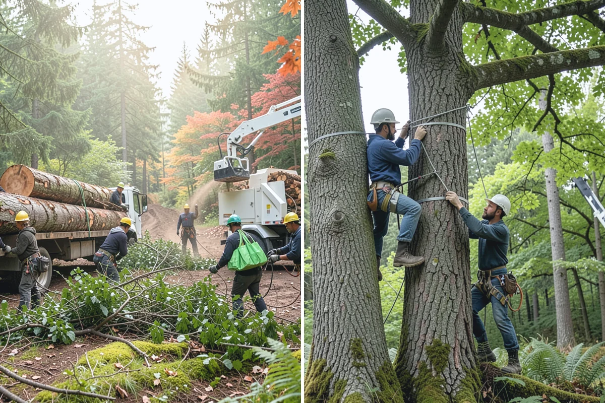 Fence line clearing in Renton, King County, WA - Assess the site and mark features to protect
