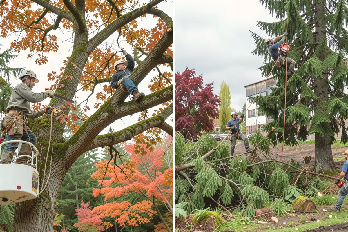 Fence line clearing in Sammamish, King County, WA - Assess the site and mark features to protect