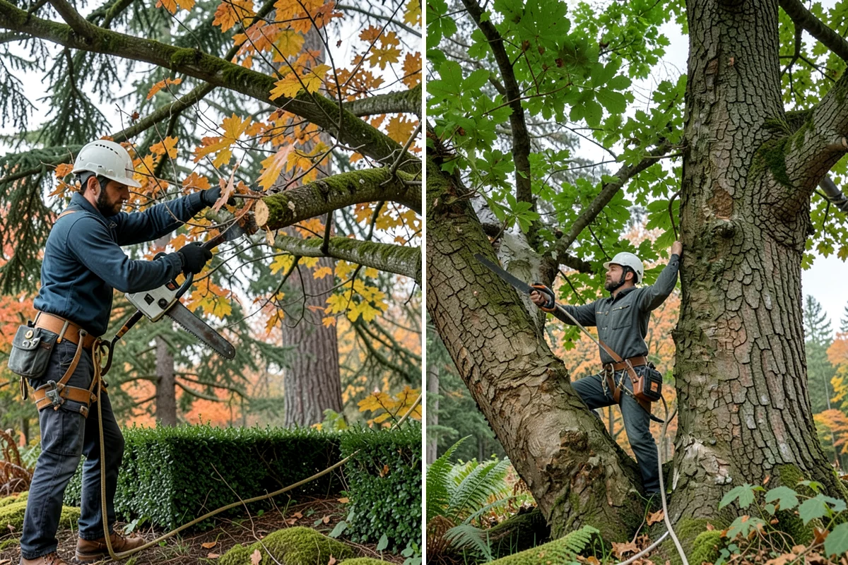 Fence line clearing in Seattle, King County, WA - Assess the site and mark features to protect