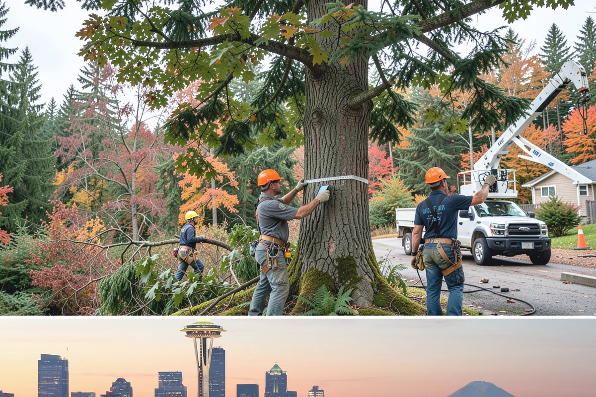 Fence line clearing in Seattle, King County, WA - Work can be performed year-round in the Puget Sound climate but must account for wet or muddy conditions that may complicate...