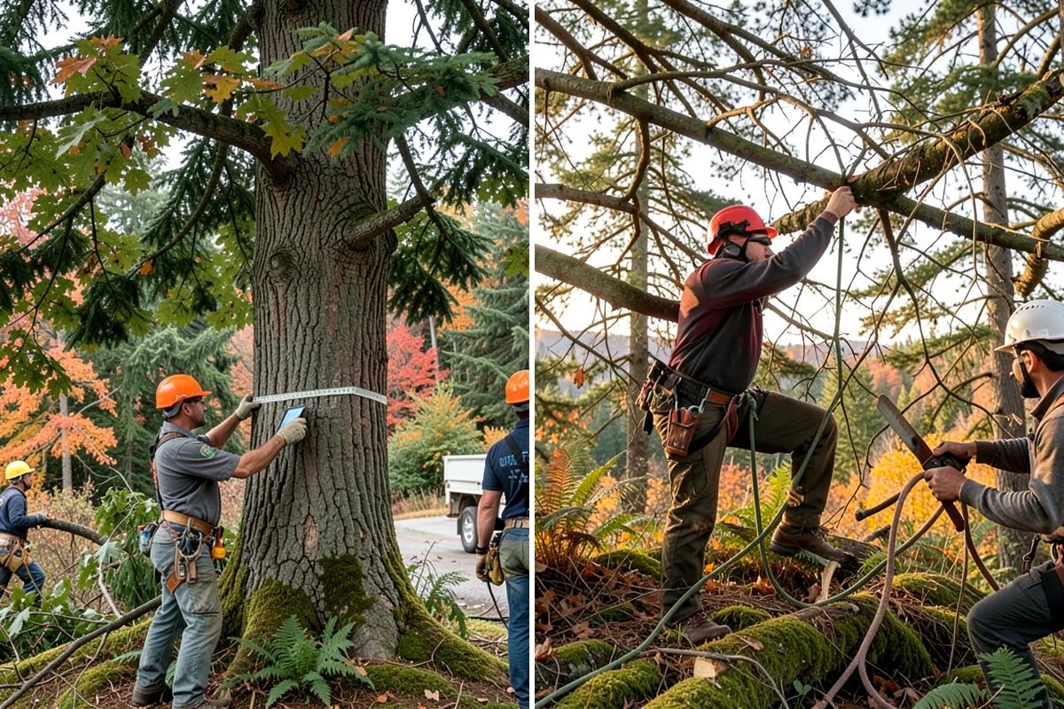 Fence line clearing in Sedro-Woolley, Skagit County, WA - Assess the site and mark features to protect