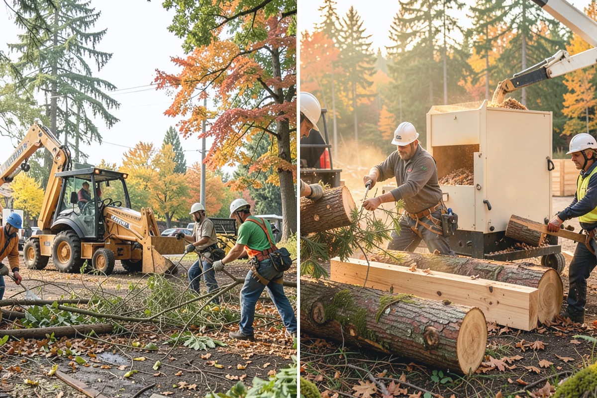 Fence line clearing in Skykomish, King County, WA - Assess the site and mark features to protect