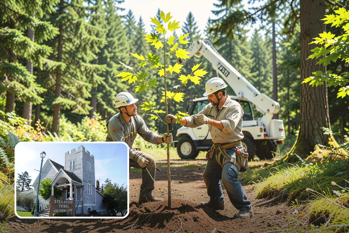 Fence line clearing in Steilacoom, Pierce County, WA - Improves access and usability of a site