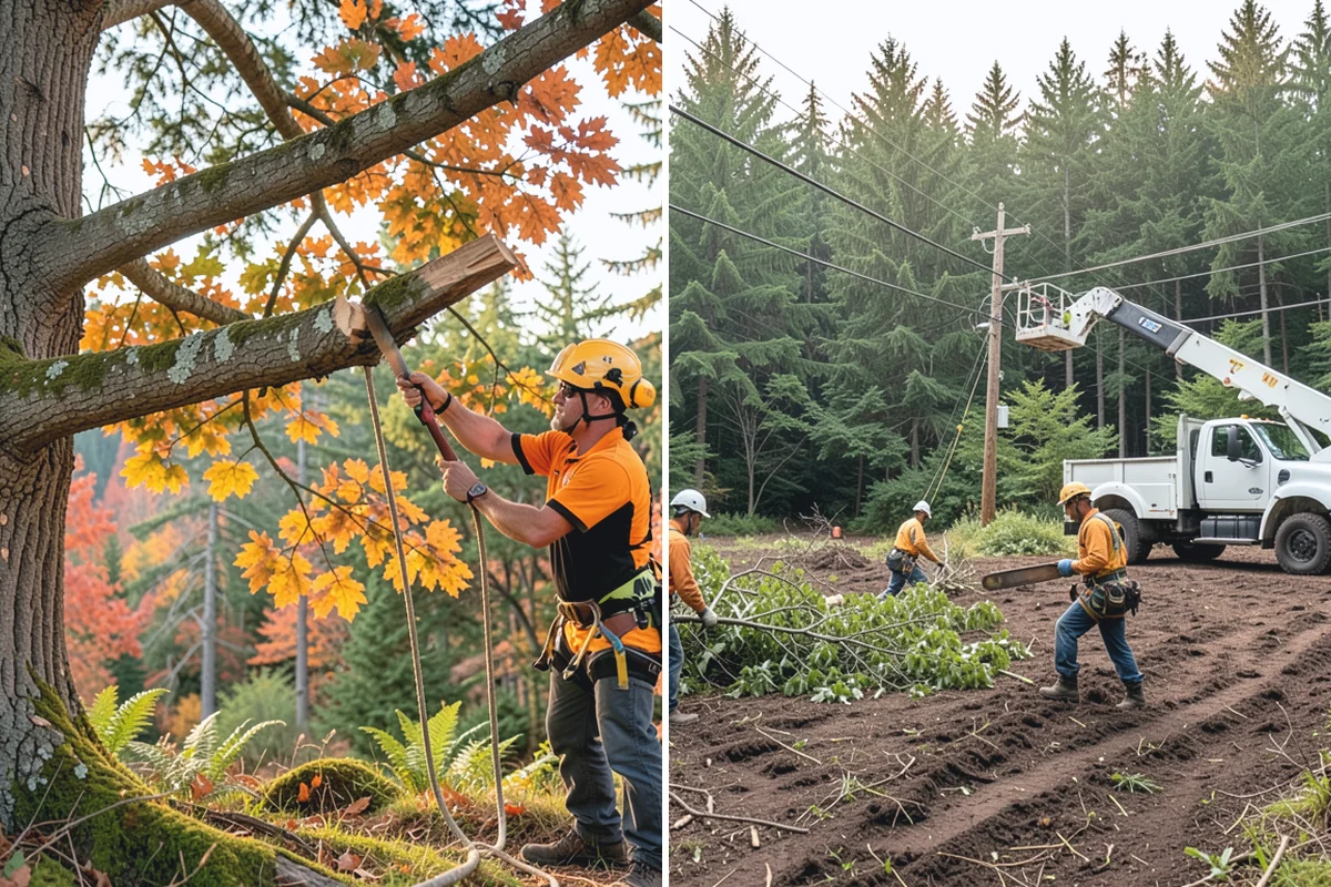 Fence line clearing in Sumner, Pierce County, WA - Assess the site and mark features to protect