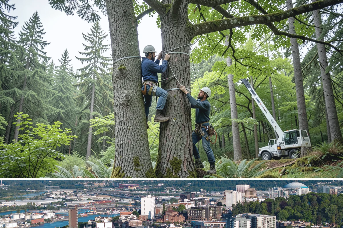 Fence line clearing in Tacoma, Pierce County, WA - Work can be performed year-round in the Puget Sound climate but must account for wet or muddy conditions that may complicate...