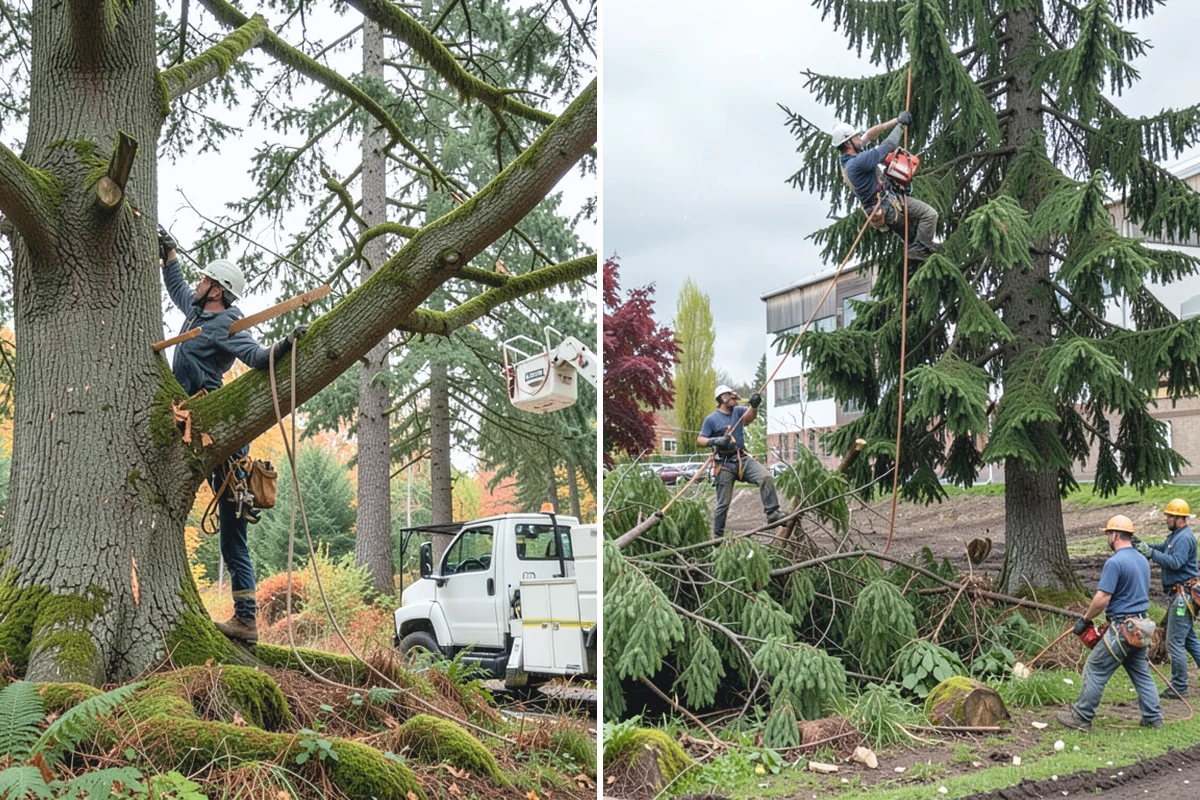 Fence line clearing in Wilkeson, Pierce County, WA - Assess the site and mark features to protect