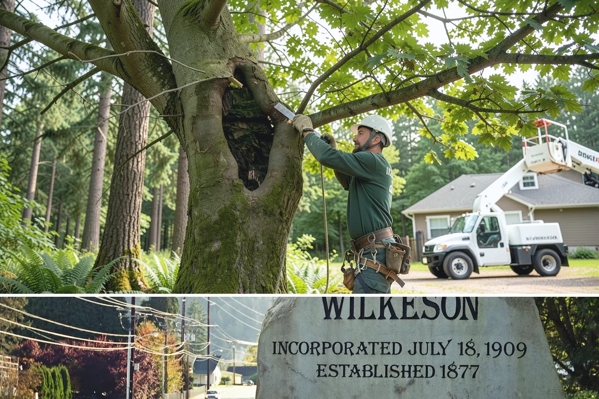 Fence line clearing in Wilkeson, Pierce County, WA - Work can be performed year-round in the Puget Sound climate but must account for wet or muddy conditions that may complicate...
