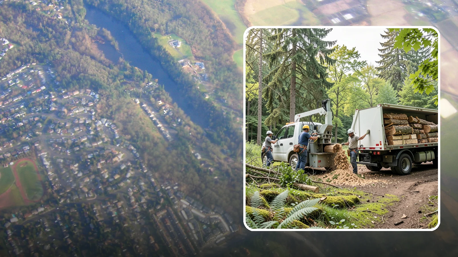 Firewood cutting and delivery in Algona, King County, WA - The cutting of logs into firewood and its delivery.
