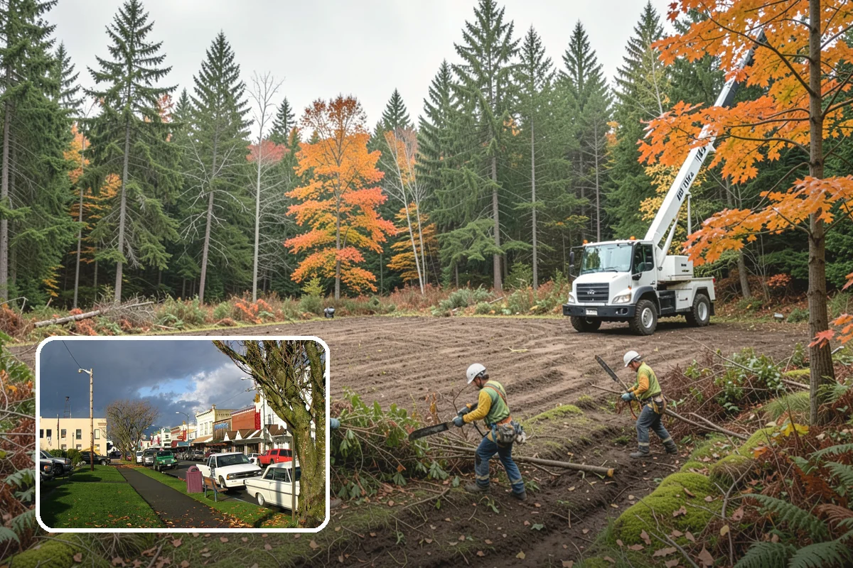 Firewood cutting and delivery in Arlington, Snohomish County, WA - Turns removed wood and debris into usable products