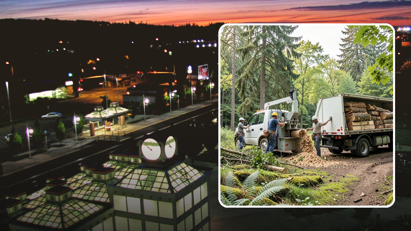 Firewood cutting and delivery in Auburn, King County, WA - The cutting of logs into firewood and its delivery.