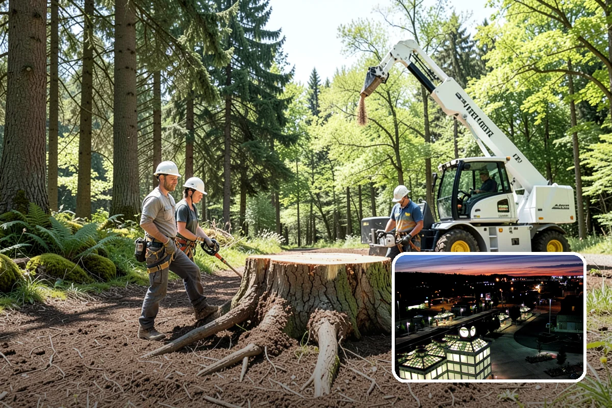 Firewood cutting and delivery in Auburn, King County, WA - Turns removed wood and debris into usable products