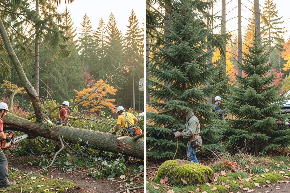 Firewood cutting and delivery in Beaux Arts Village, King County, WA - Sort material by type and size