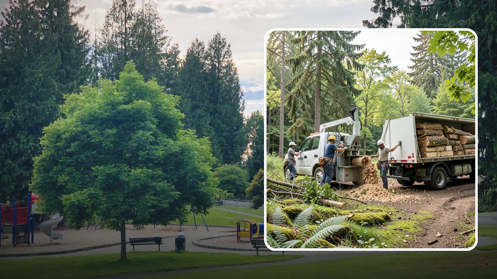 Firewood cutting and delivery in Bonney Lake, Pierce County, WA - The cutting of logs into firewood and its delivery.