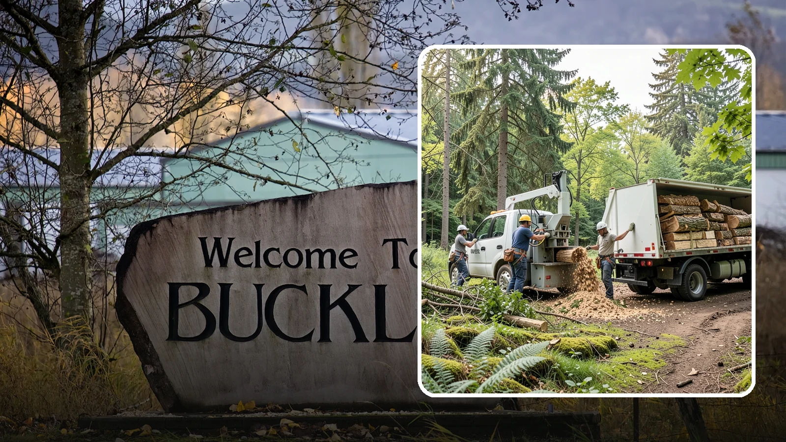 Firewood cutting and delivery in Buckley, Pierce County, WA - The cutting of logs into firewood and its delivery.