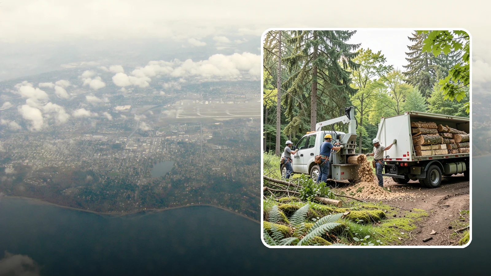 Firewood cutting and delivery in Burien, King County, WA - The cutting of logs into firewood and its delivery.