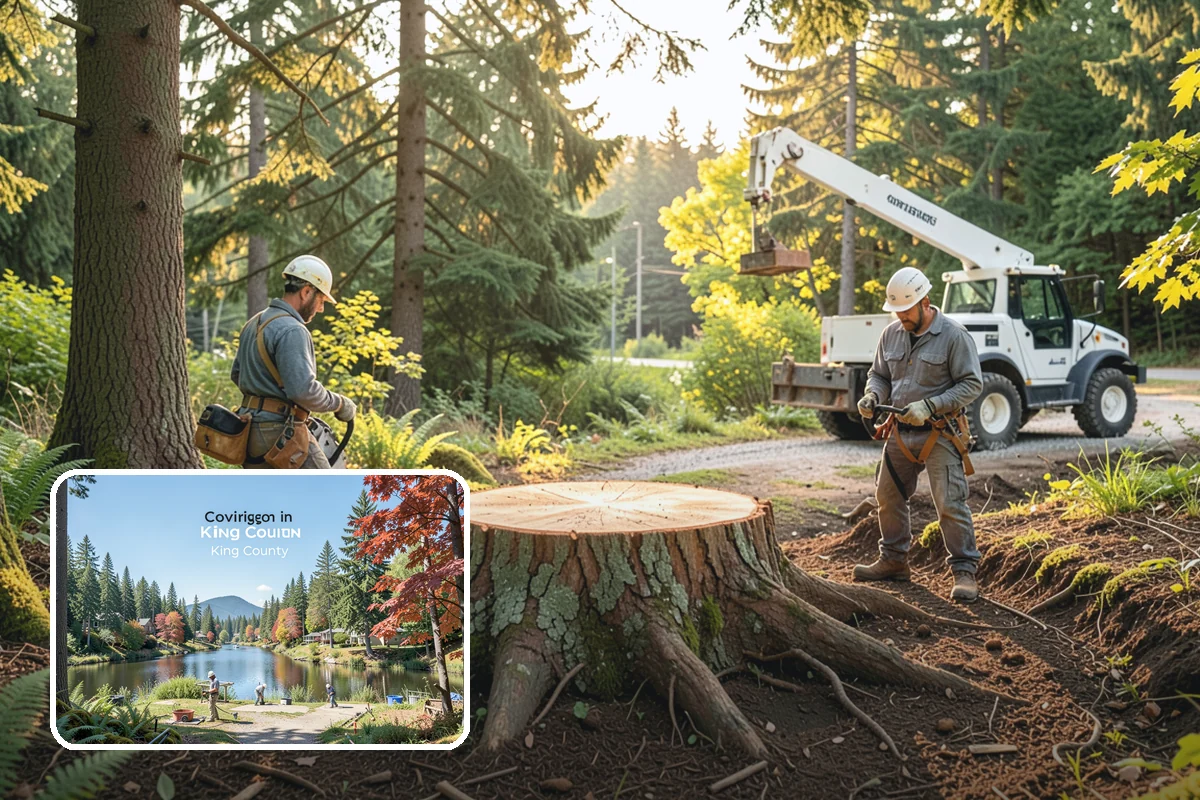 Firewood cutting and delivery in Covington, King County, WA - Turns removed wood and debris into usable products