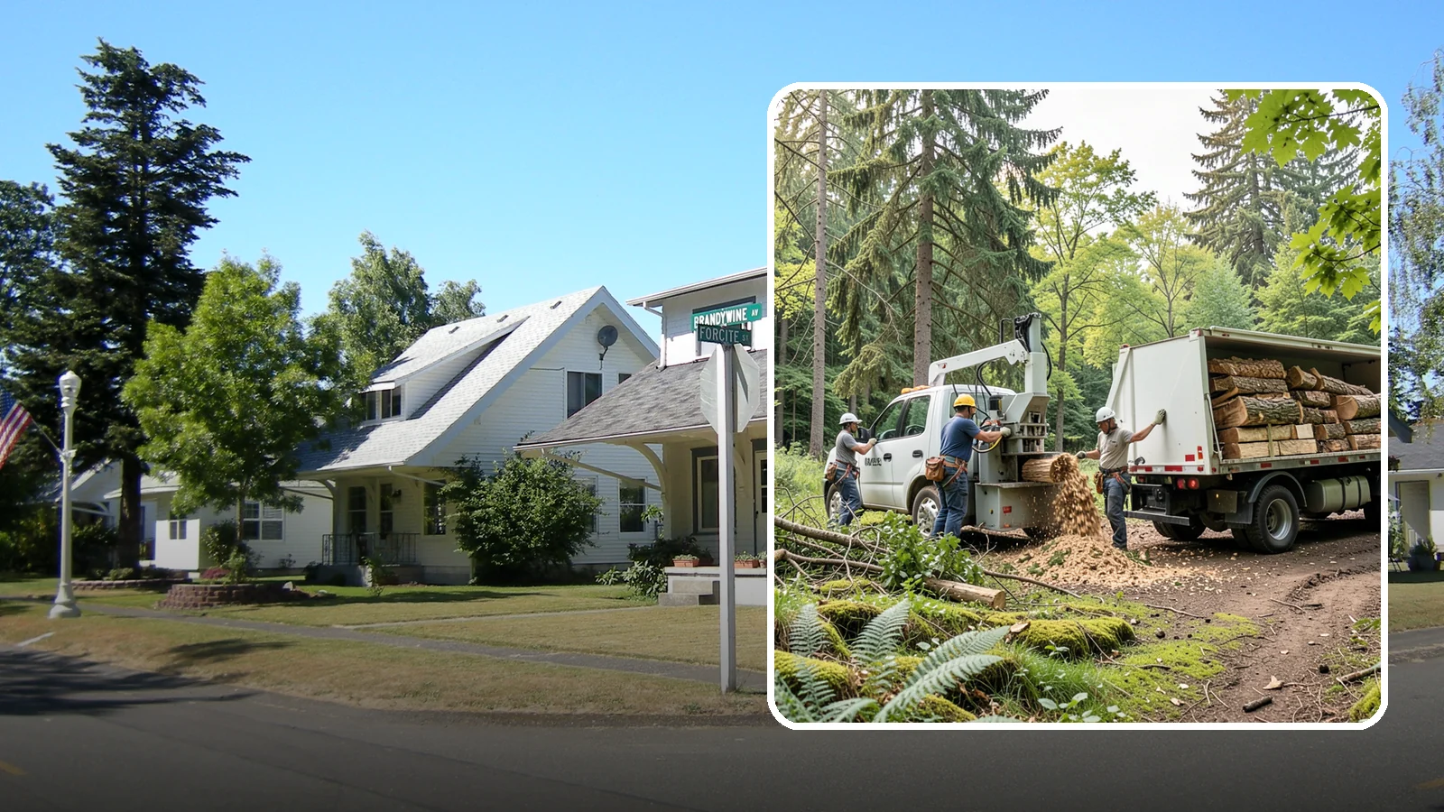 Firewood cutting and delivery in DuPont, Pierce County, WA - The cutting of logs into firewood and its delivery.