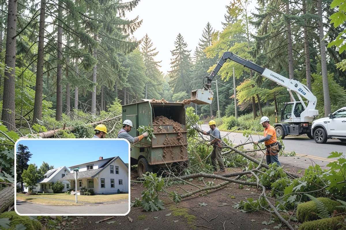 Firewood cutting and delivery in DuPont, Pierce County, WA - Turns removed wood and debris into usable products