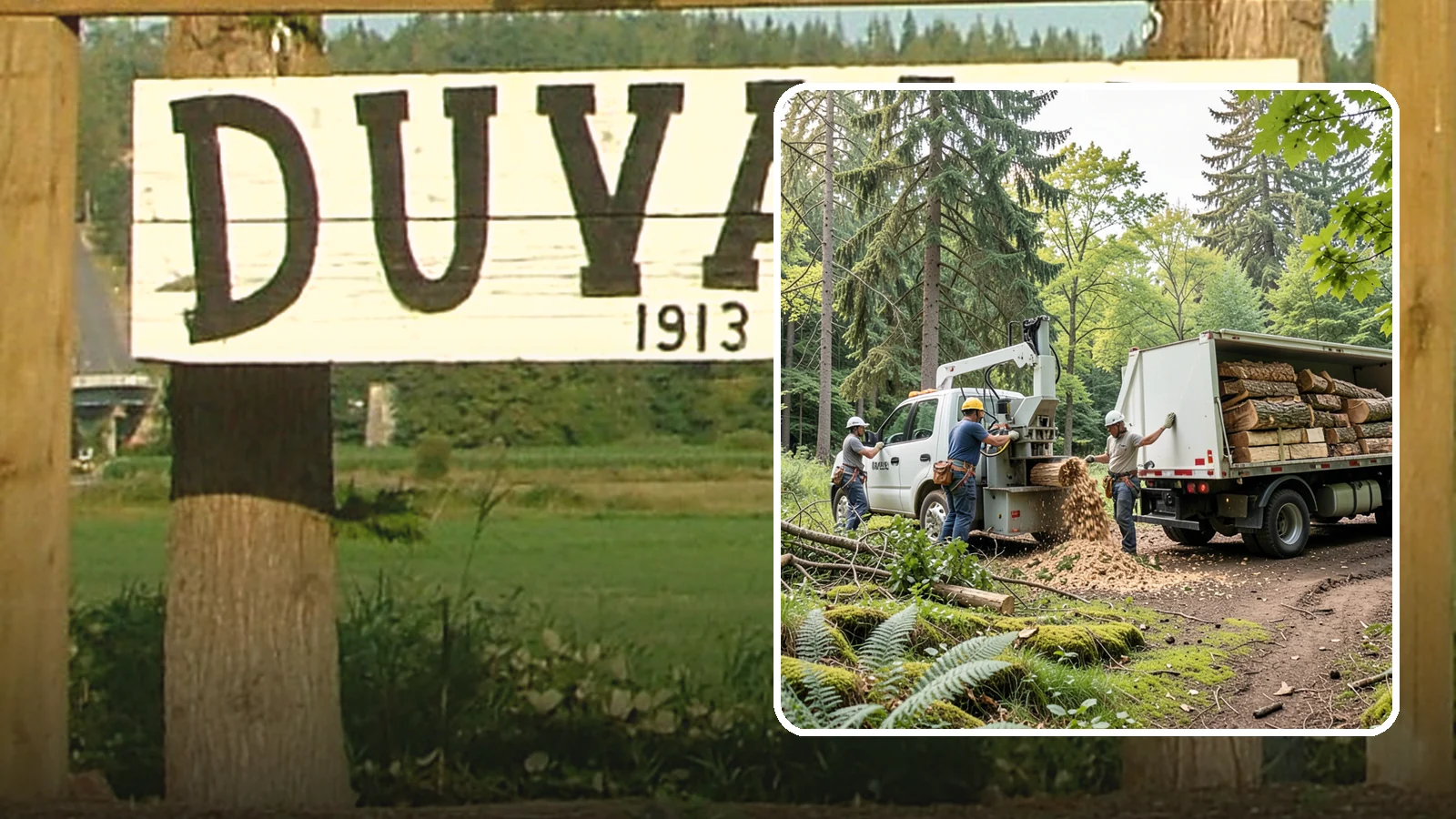 Firewood cutting and delivery in Duvall, King County, WA - The cutting of logs into firewood and its delivery.