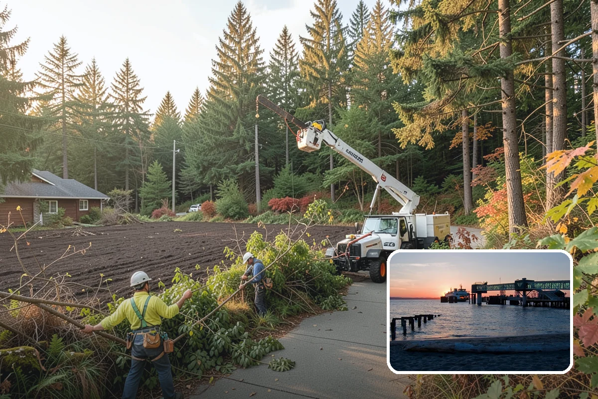 Firewood cutting and delivery in Edmonds, Snohomish County, WA - Turns removed wood and debris into usable products