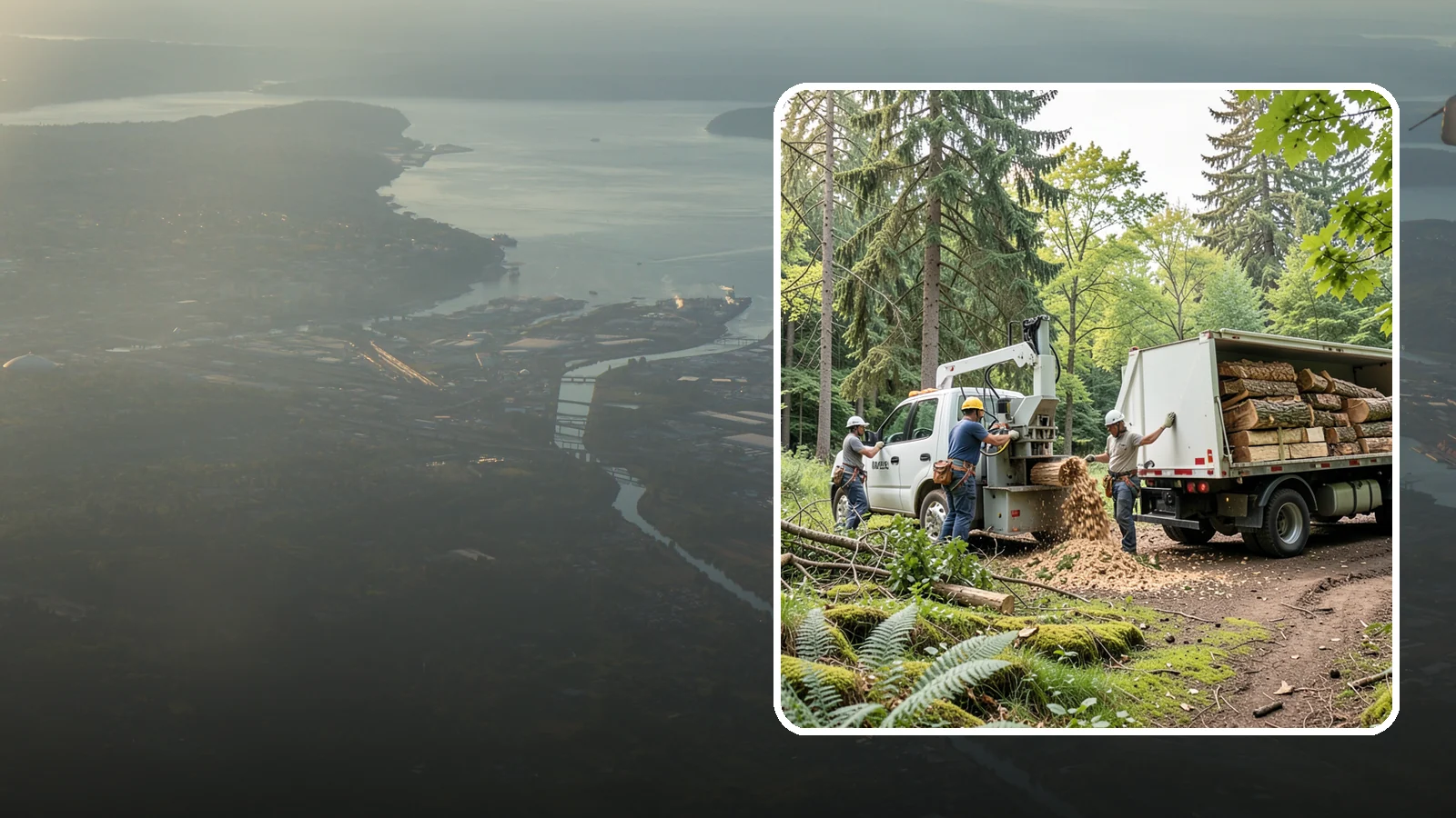 Firewood cutting and delivery in Fife, Pierce County, WA - The cutting of logs into firewood and its delivery.