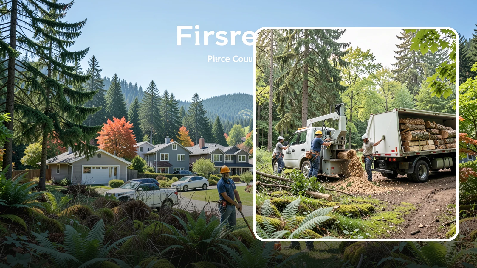 Firewood cutting and delivery in Fircrest, Pierce County, WA - The cutting of logs into firewood and its delivery.