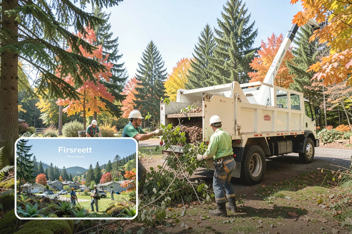 Firewood cutting and delivery in Fircrest, Pierce County, WA - Turns removed wood and debris into usable products