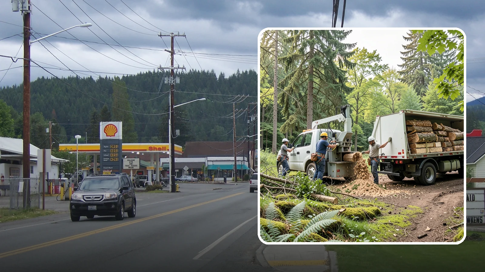 Firewood cutting and delivery in Granite Falls, Snohomish County, WA - The cutting of logs into firewood and its delivery.