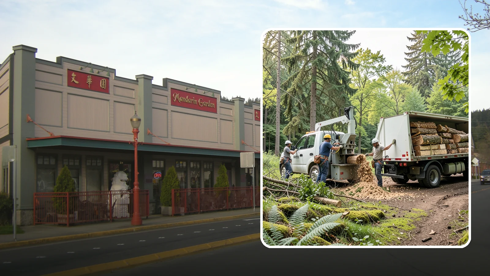 Firewood cutting and delivery in Issaquah, King County, WA - The cutting of logs into firewood and its delivery.