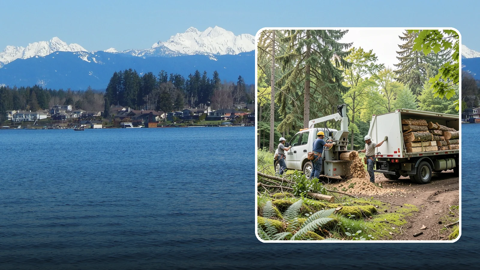 Firewood cutting and delivery in Lake Stevens, Snohomish County, WA - The cutting of logs into firewood and its delivery.