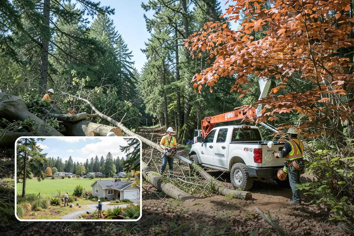 Firewood cutting and delivery in Lyman, Skagit County, WA - Turns removed wood and debris into usable products